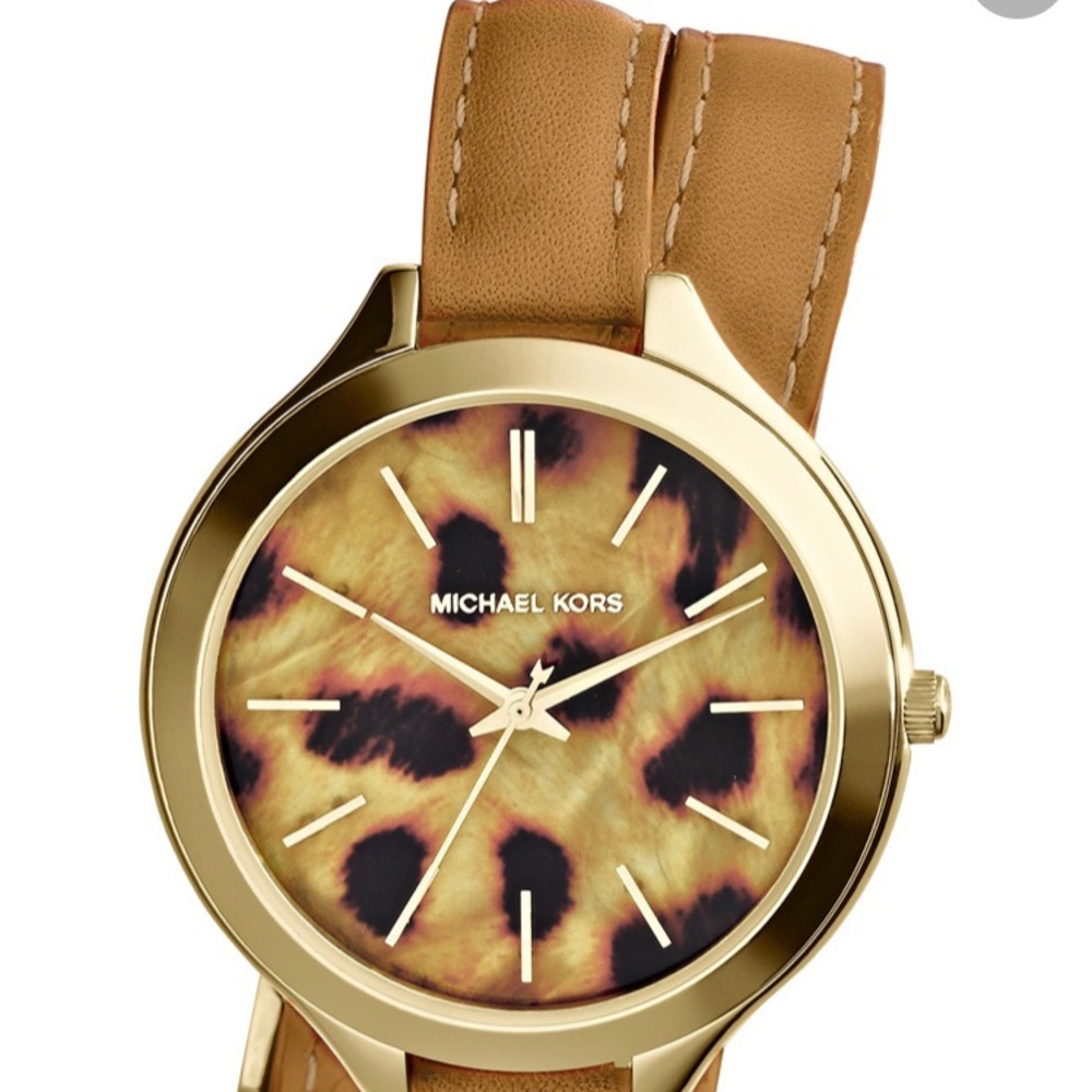 EUC Authentic Michael Kors Cheetah Wrap Watch